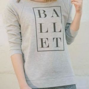 “Ballet” gray tee, XS.